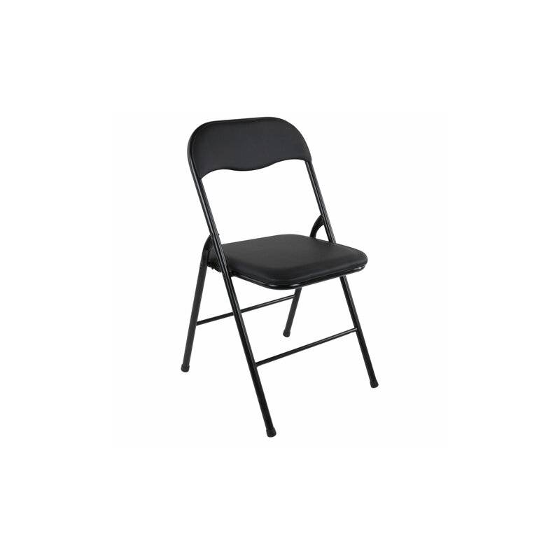 Стул складной  "Golf CF-007", черный каркас, кожзам черный, В КОРОБЕ главное фото