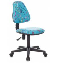 Кресло детское Бюрократ KD-4 голубой Sticks 06 крестов. пластик