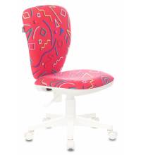 Кресло детское Бюрократ KD-W10 малиновый Sticks 05 крестовина пластик пластик белый